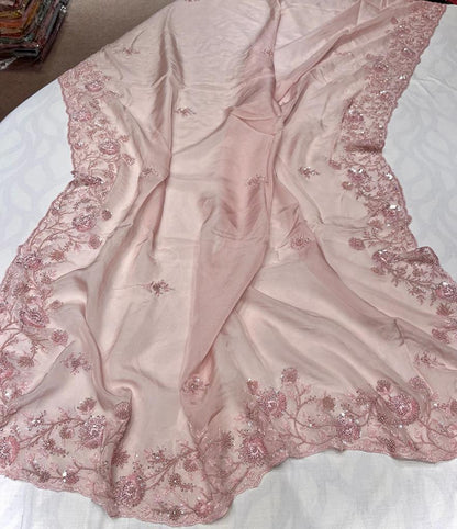 Alicia organza embroidered saree