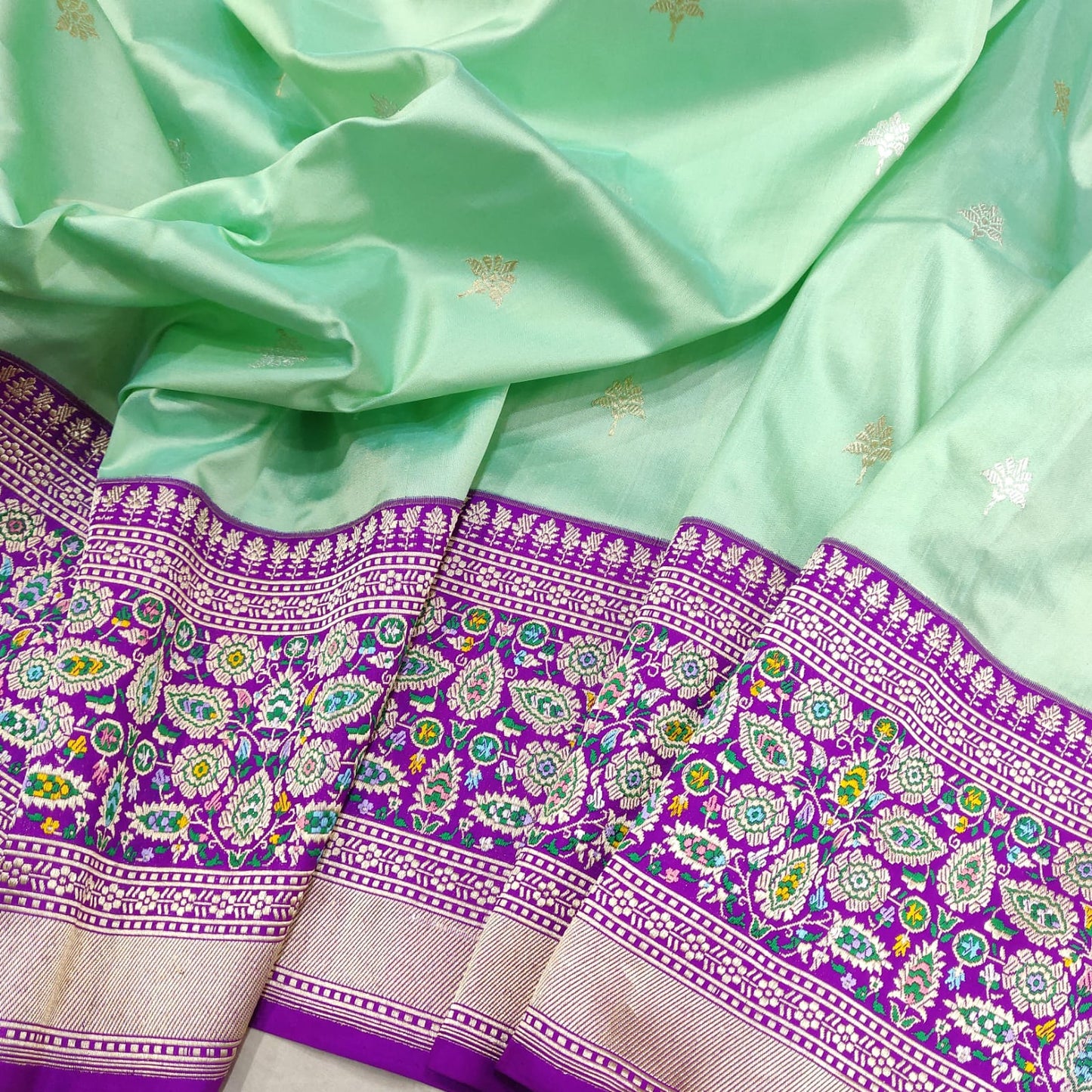 Mayuri Katan handwoven saree
