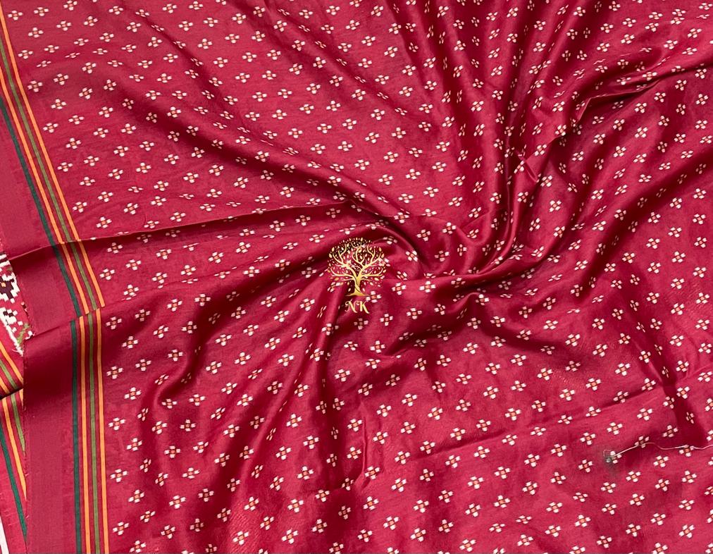 Chikankari patola mint gorgette saree