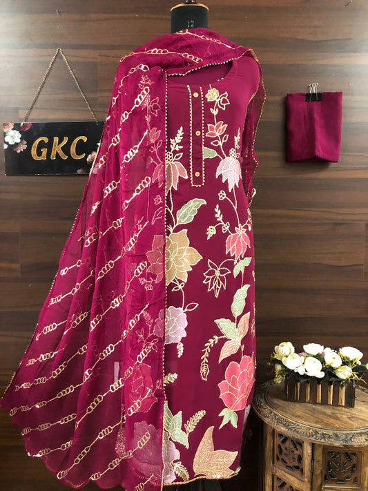 Floral salwar suit