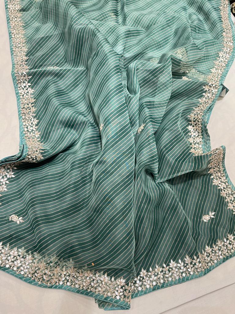 Lehariya gottappati organza saree