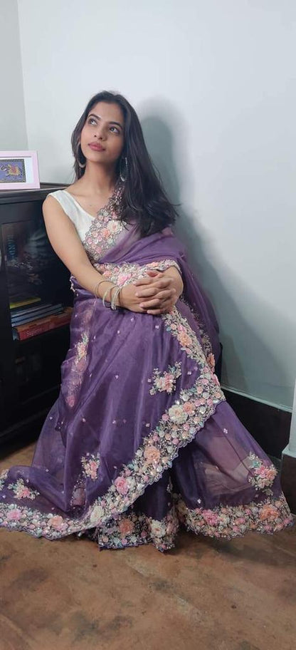 Dreamy organza saree
