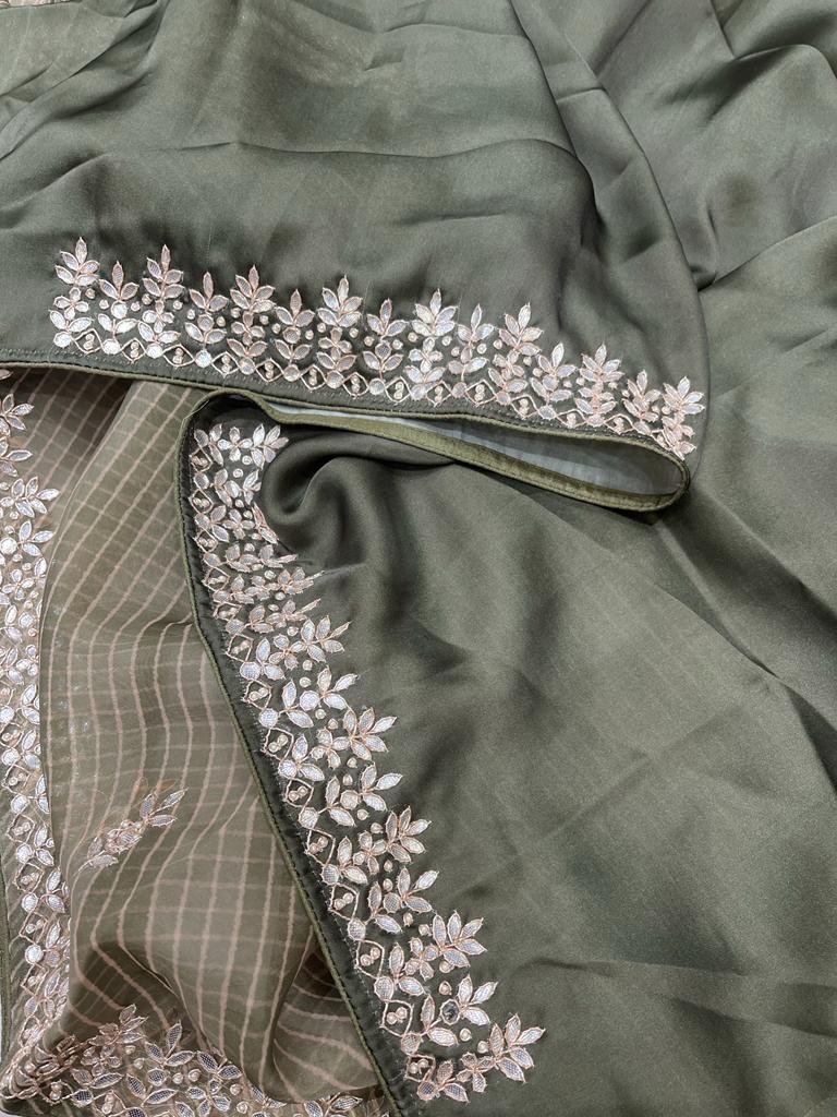 Lehariya gottappati organza saree