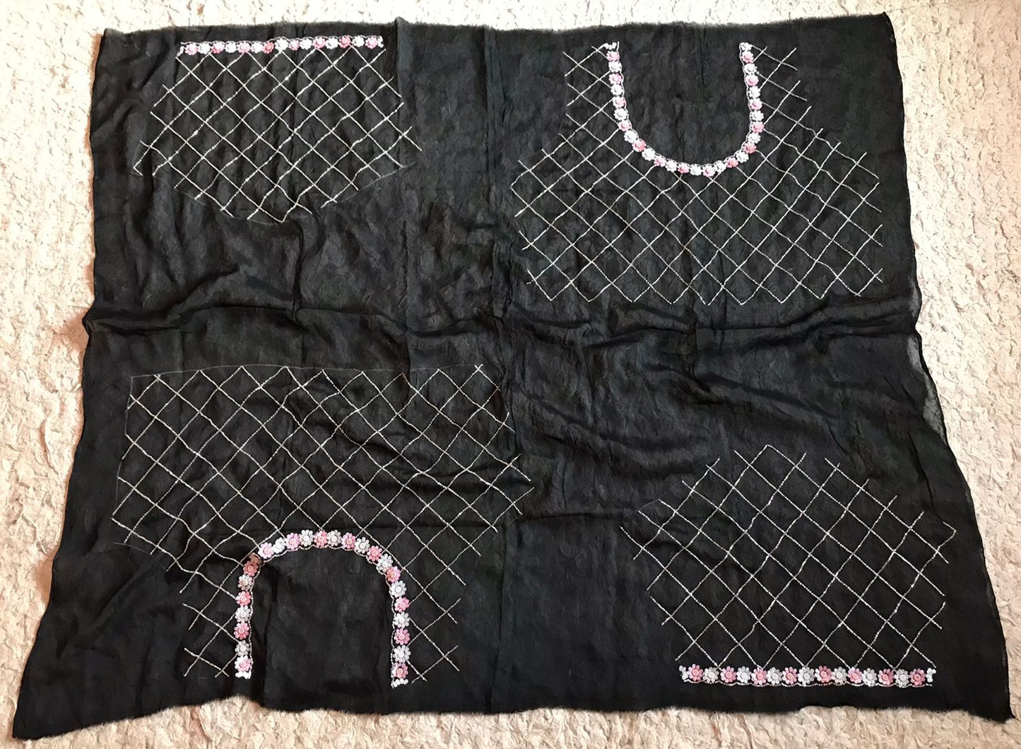 Hot black sexy beauty saree