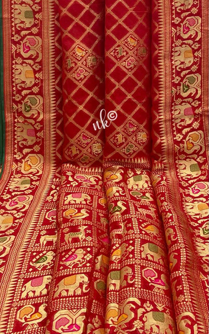 Yanshi khaddi gorgette saree