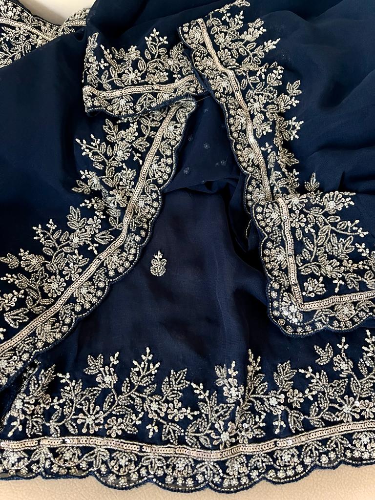 Yashsavi gorgette Indian saree