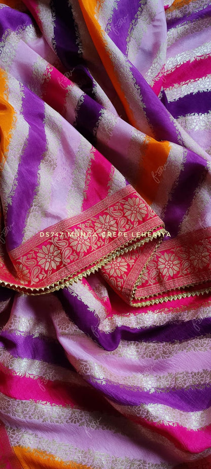 Festival Lehariya Munga saree