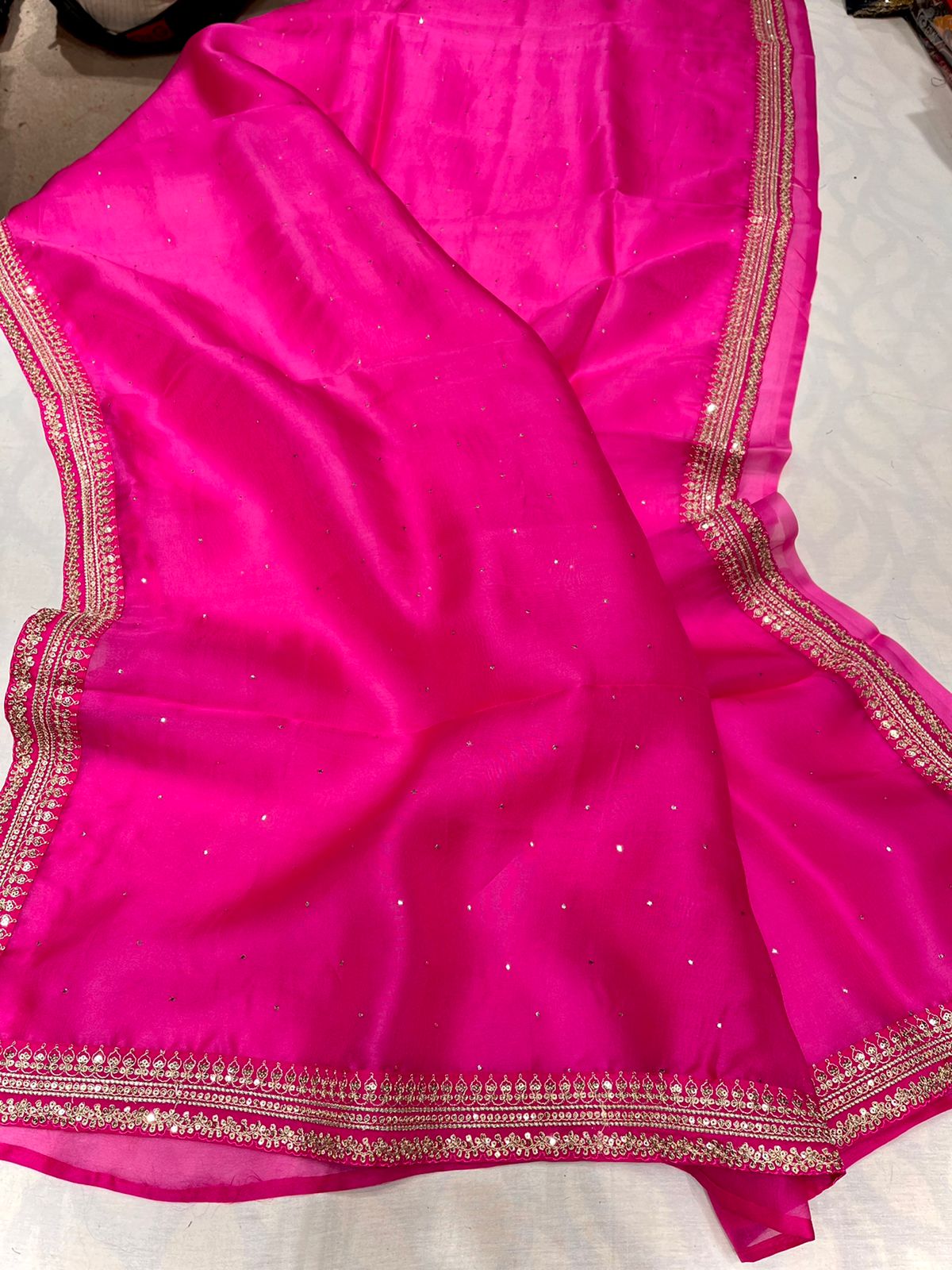 Rihana trendy organza saree