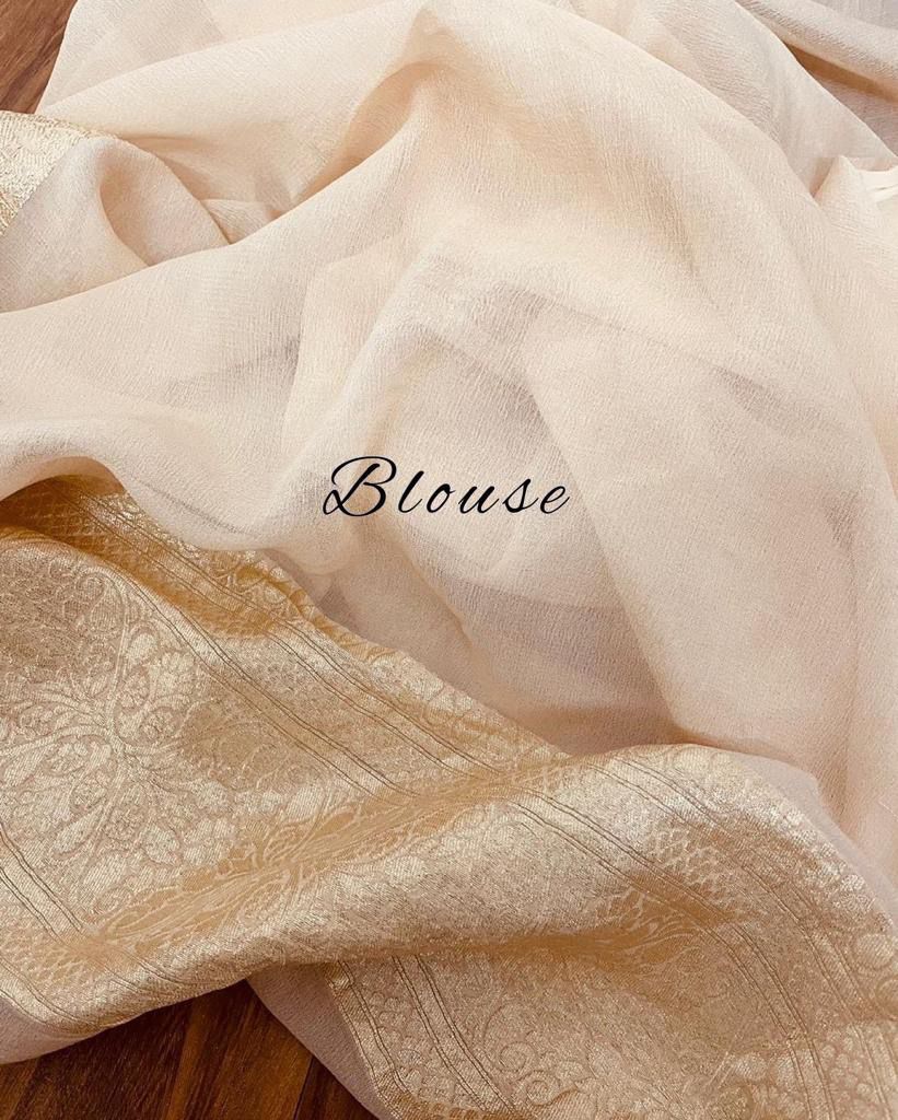 Roza banarsi weaved saree party wear saree Indian sari blouse