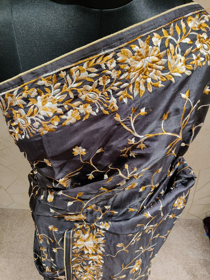 Parsi inspired Tussar saree/beautiful saree