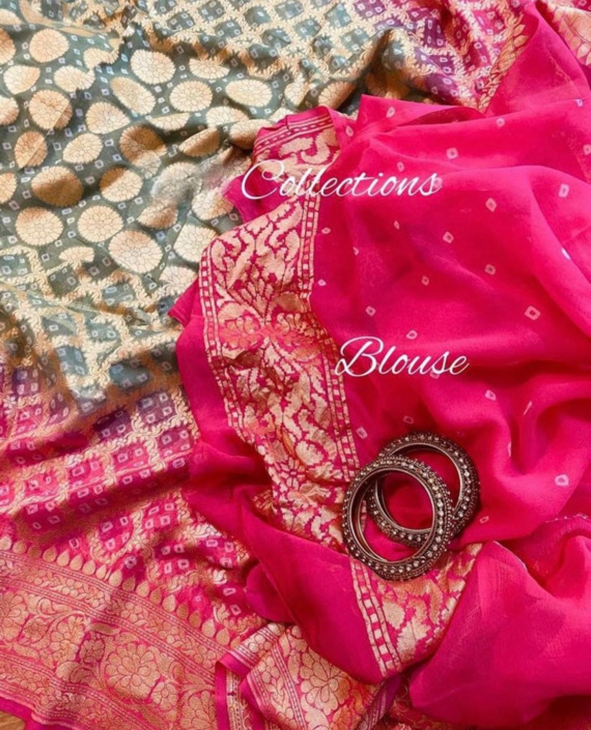 Alia inspired Bandhani saree