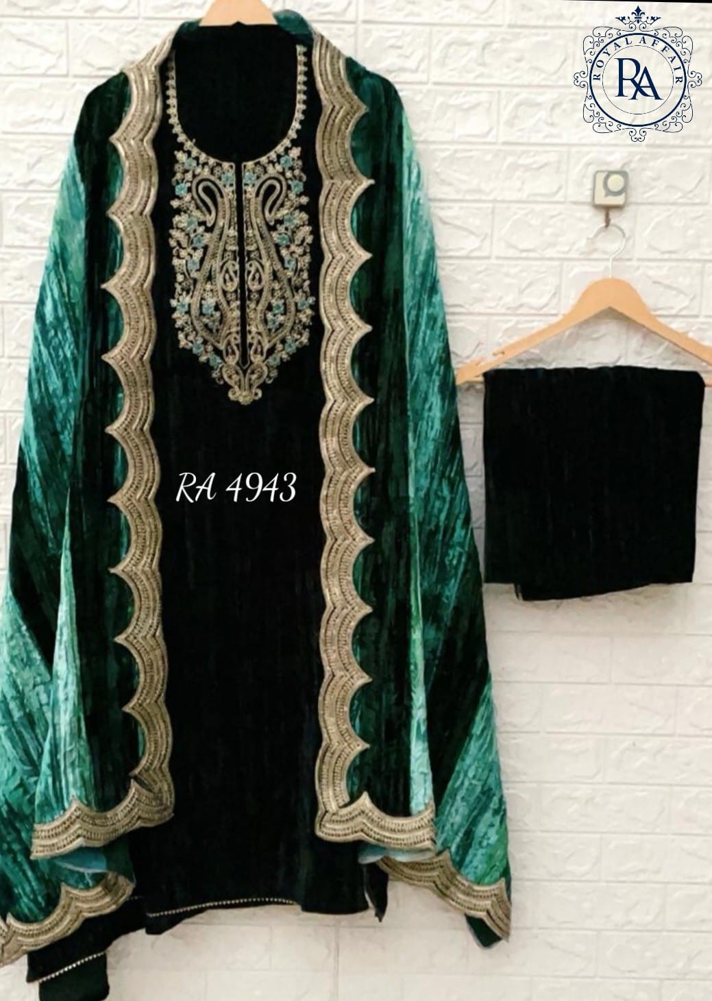 Velvet Indian salwar suit