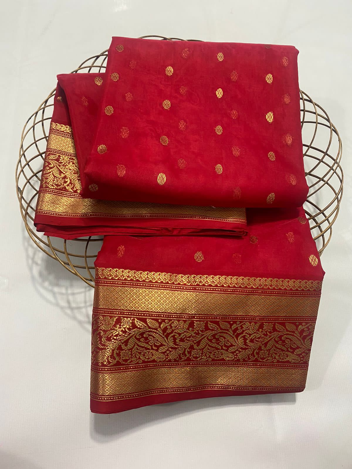 Heer yellow Chanderi saree handloom saree blouse
