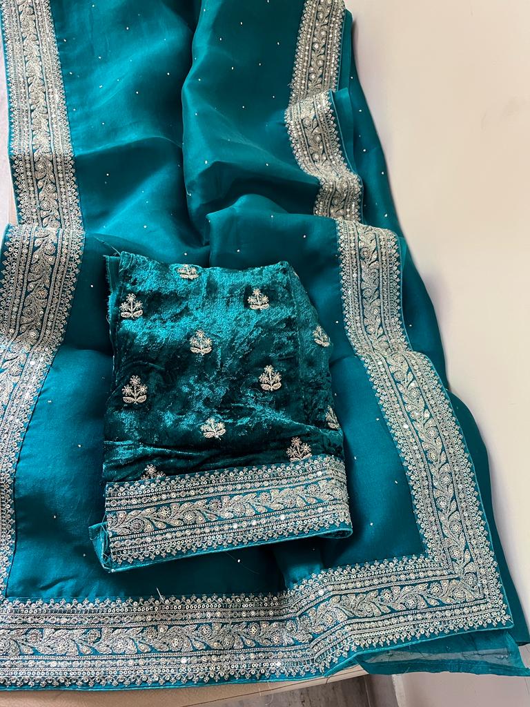 Roksana organza women saree