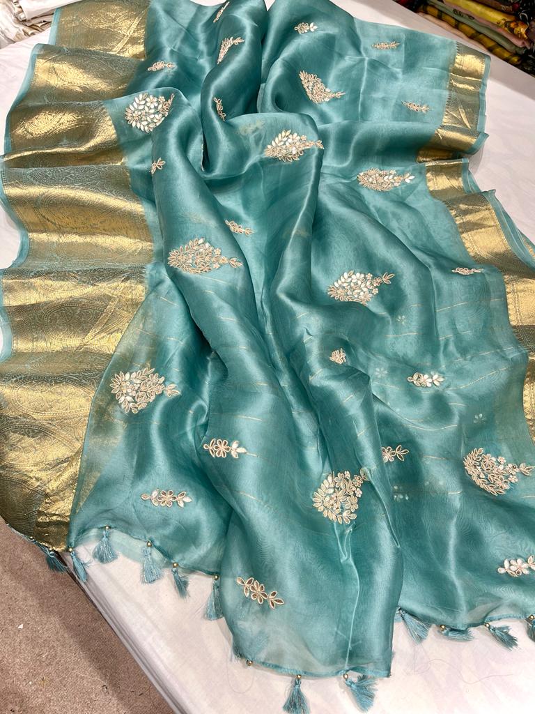 Kanchi organza saree