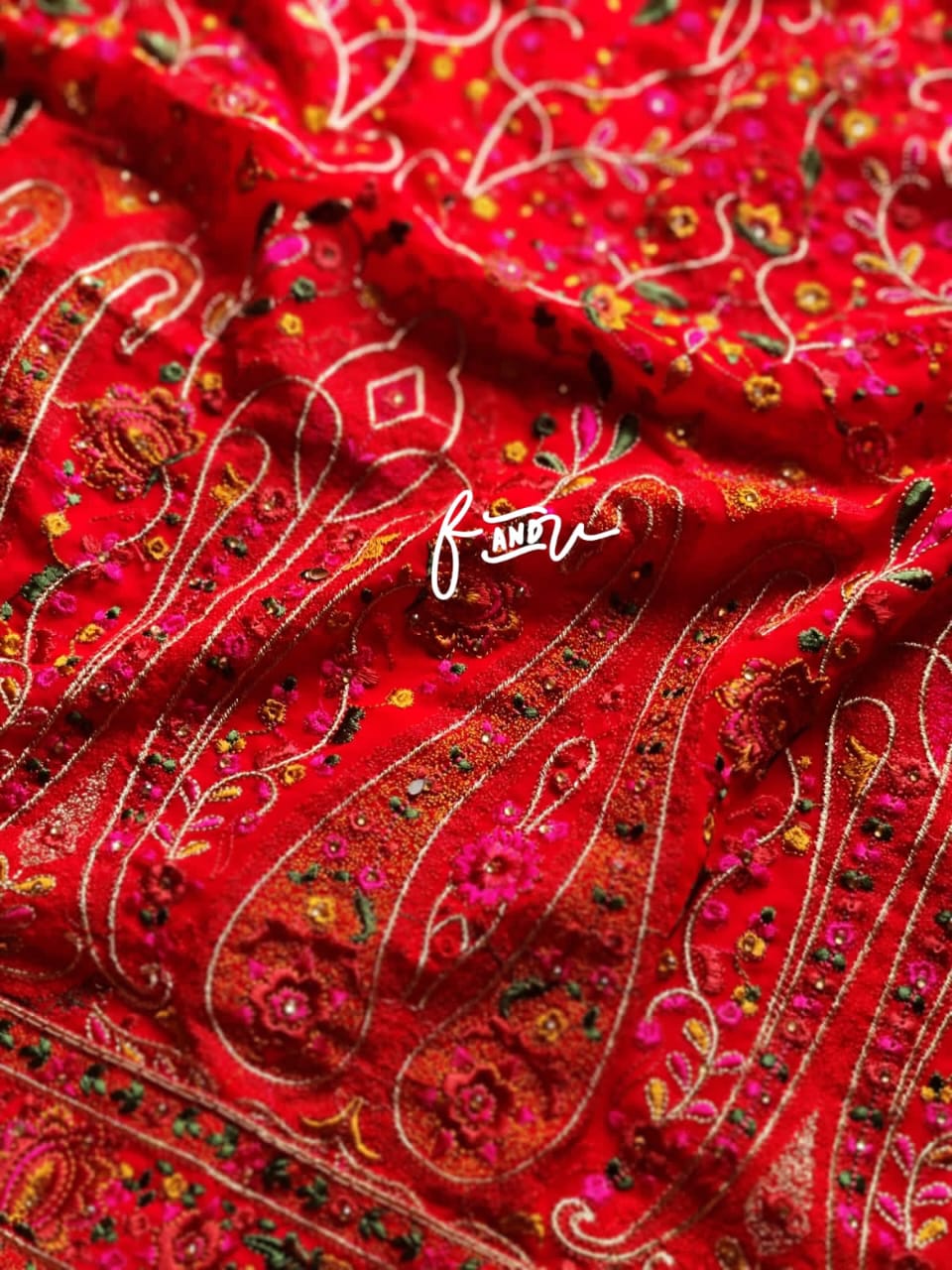 Paisley Kashmiri traditional saree