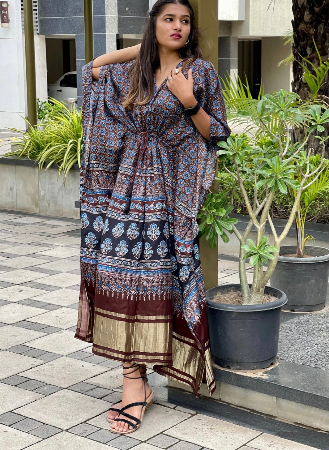 Sobika gajji silk kaftan
