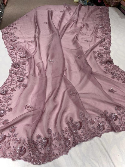 Alicia organza embroidered saree