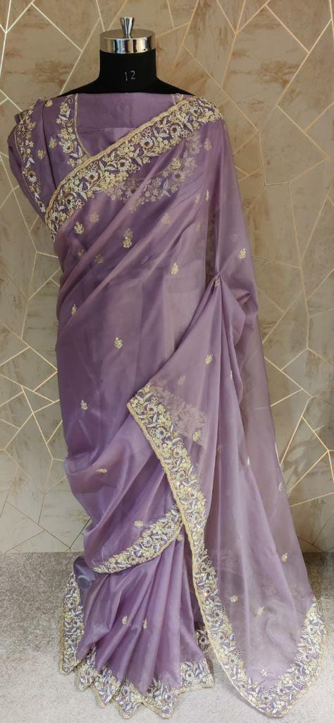 Alica organza zardosi saree