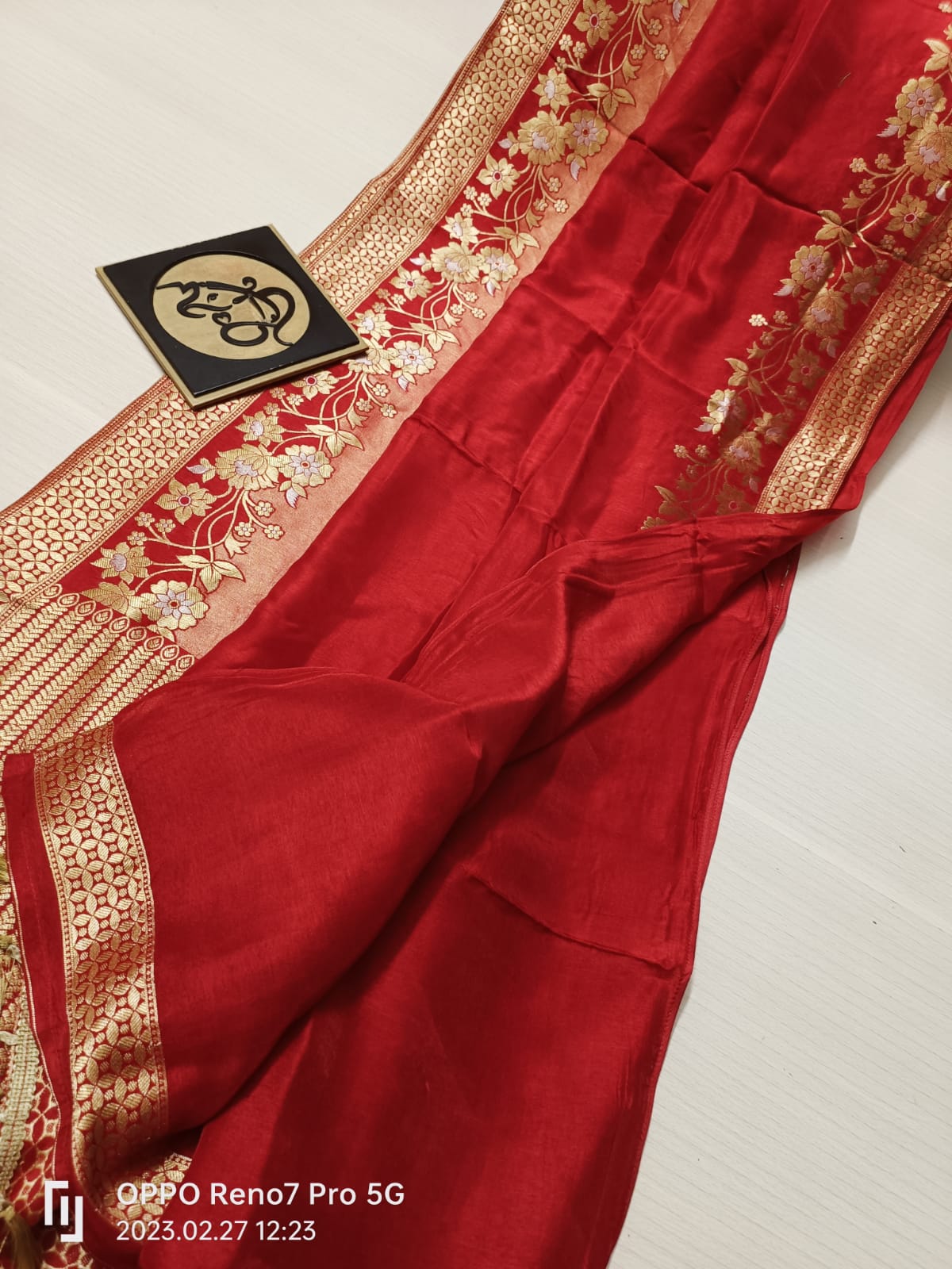 Floral Banarsi Monga saree