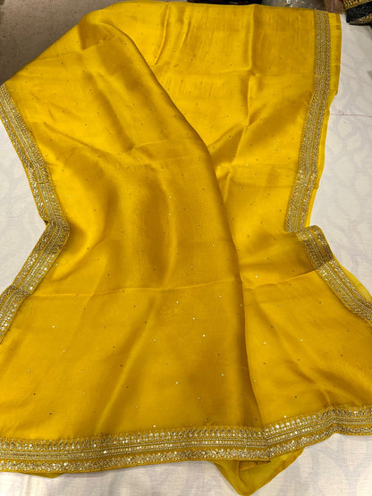 Rihana trendy organza saree