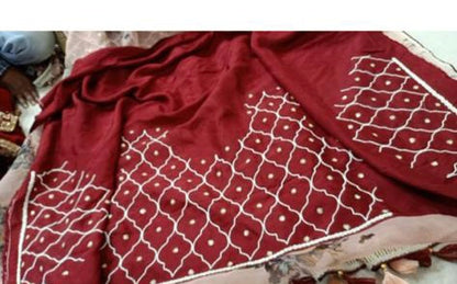 Pearl pink beautiful saree