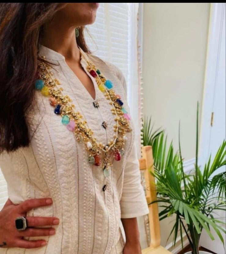 Pearl beaded necklace
