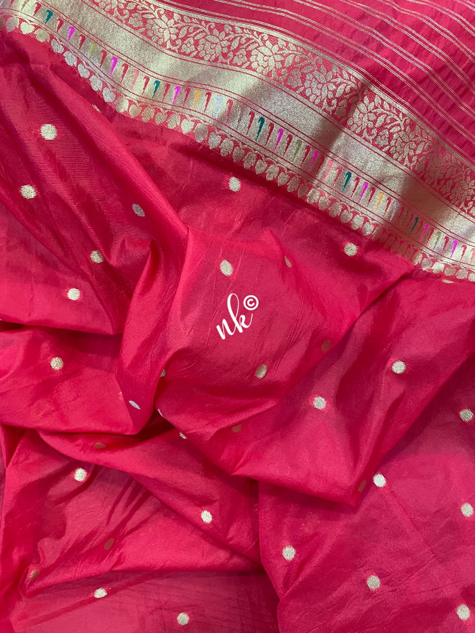 Paithani inspired banarsi Meenakari saree