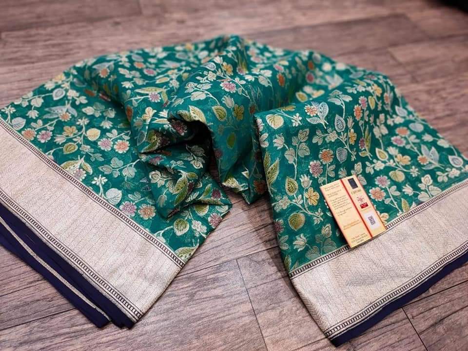 Luvina Banarasi georgette saree