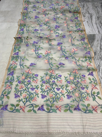 Lalita muslin jamdani saree