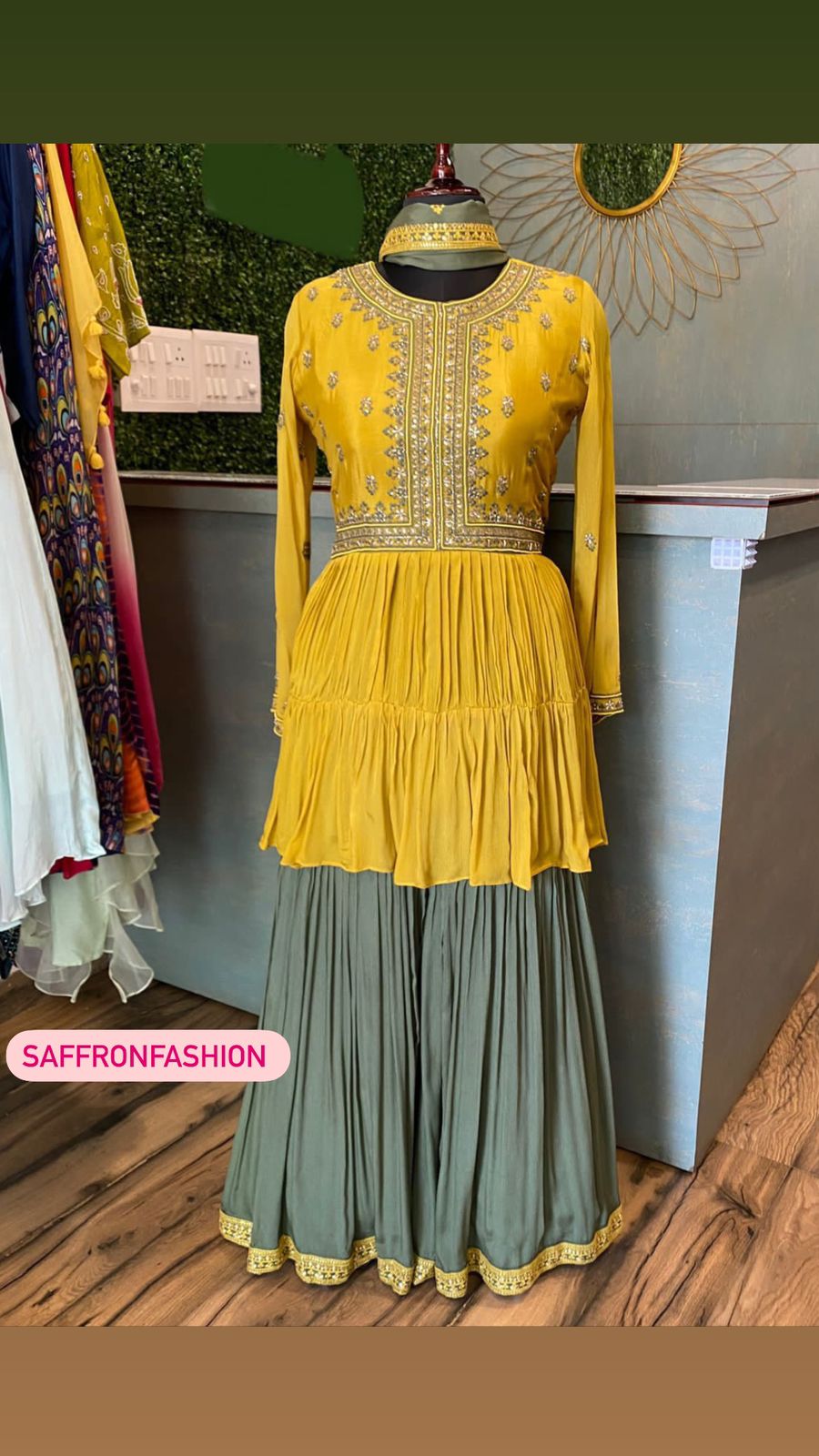 Ranjana peplum kurta dress
