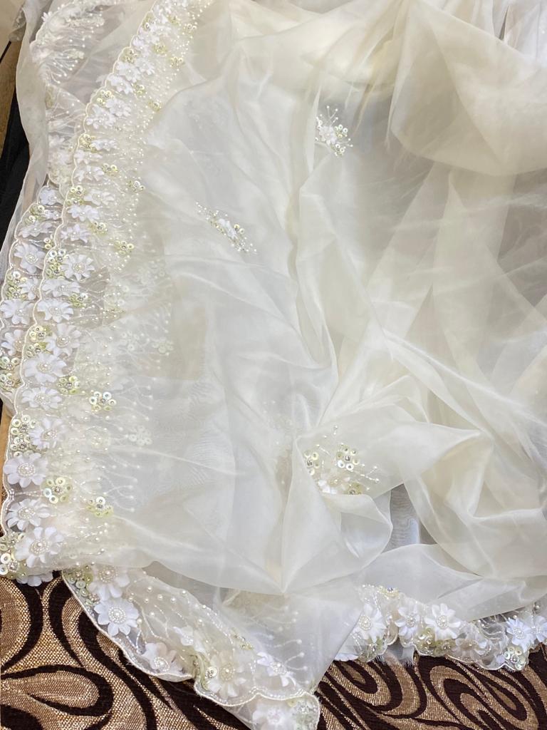 Fairly organza beautiful saree women sari