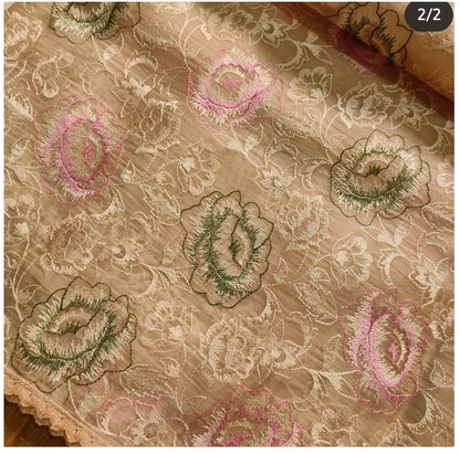 Leisha organza silk embroidery saree