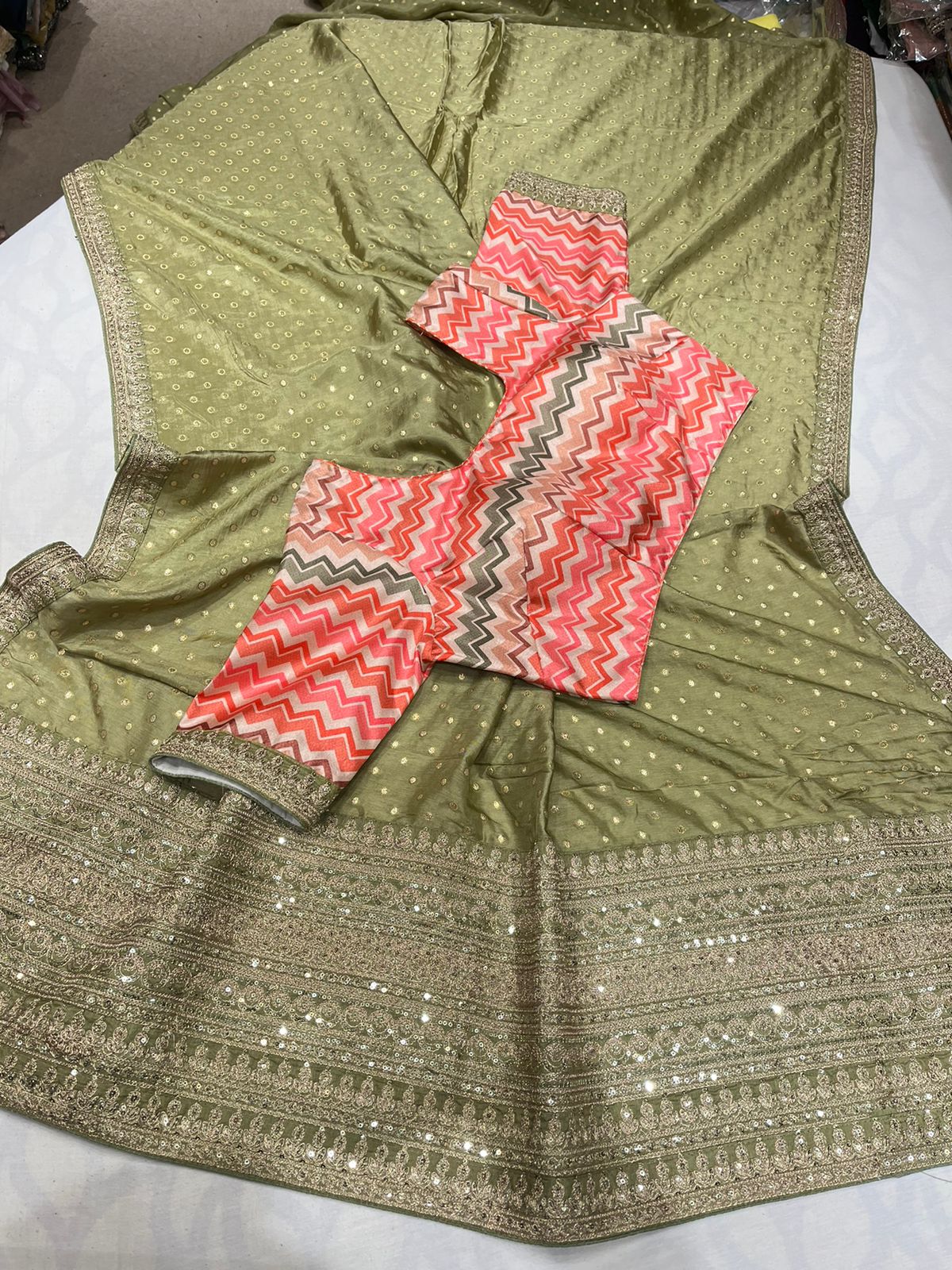Rashvi printed moonga saree