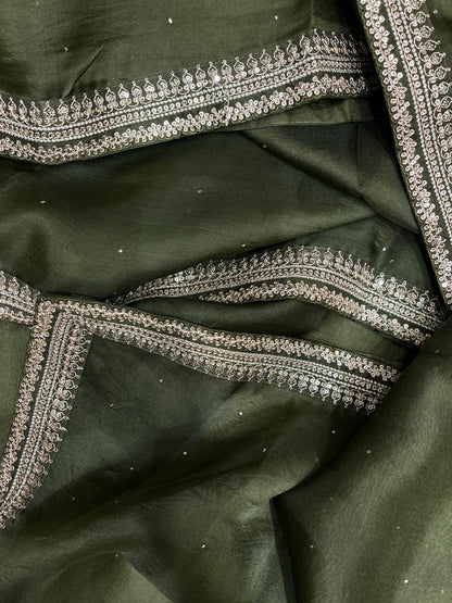 Rihana trendy organza saree