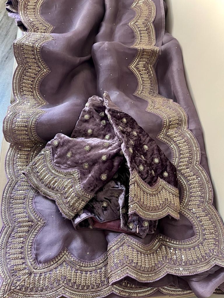 Lisa organza saree