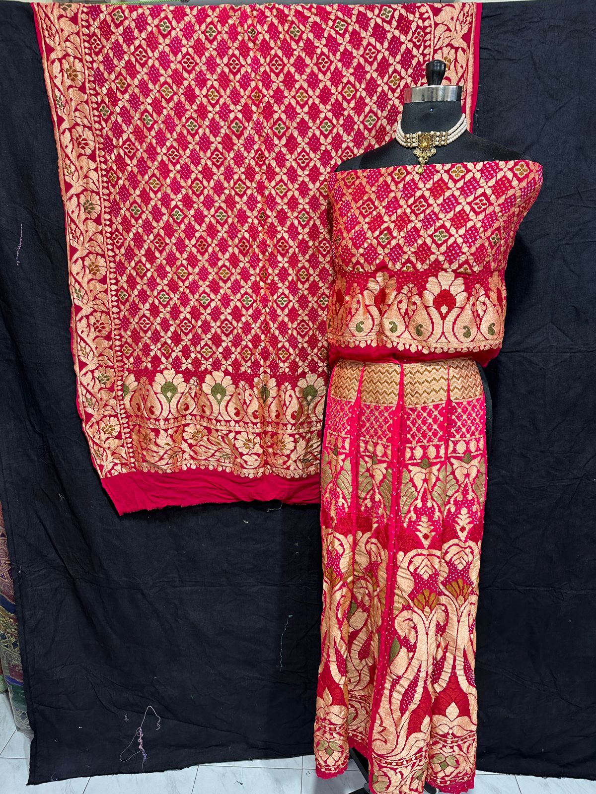 Meena bandhani Lehanga choli