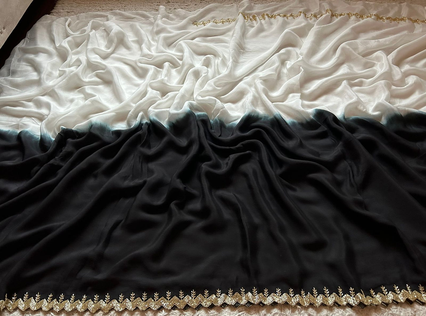 Nouvi crepe luxury saree
