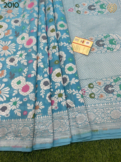 Heena tifli gorgette saree