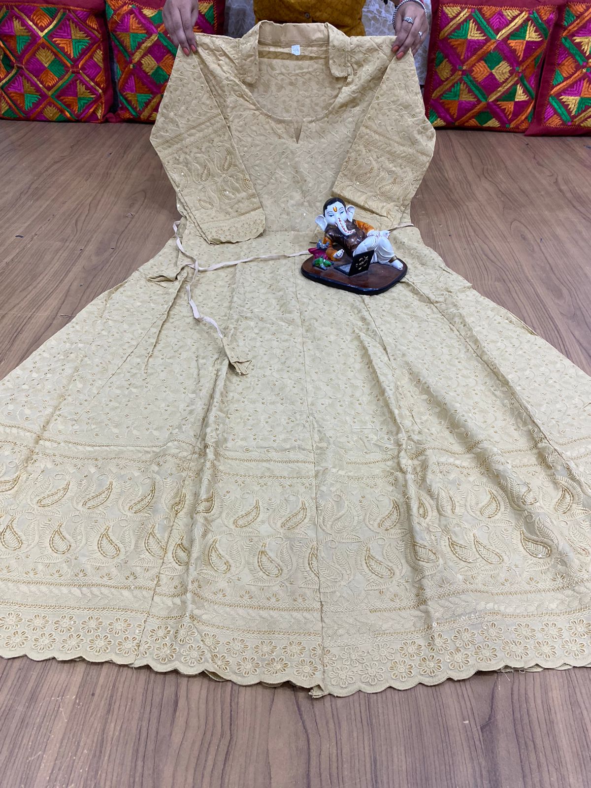 Chikankari Anarkali kurta