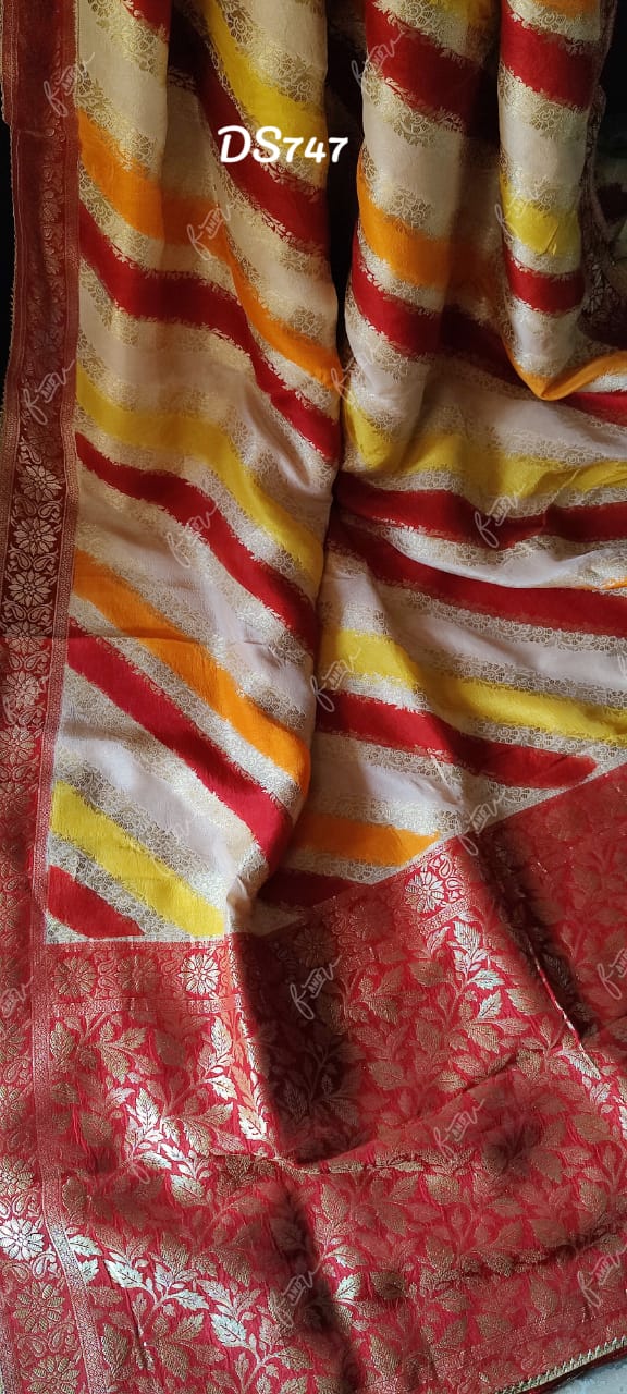 Festival Lehariya Munga saree