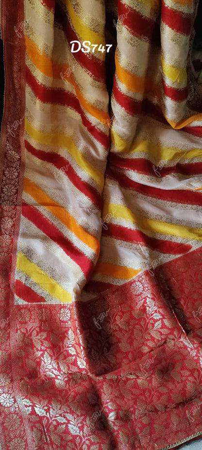 Festival Lehariya Munga saree