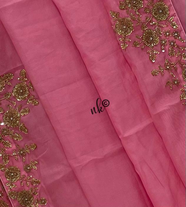 Zarkan inspired organza saree