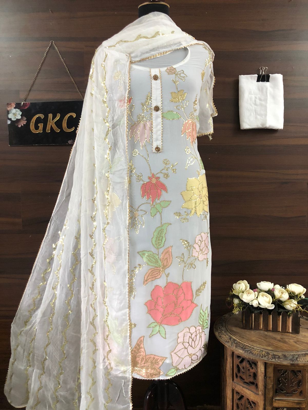 Floral salwar suit