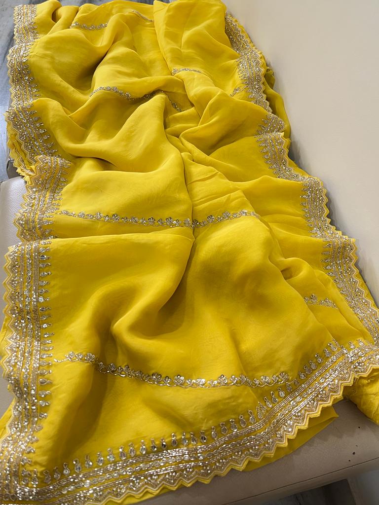 Nivesha organza partywear saree