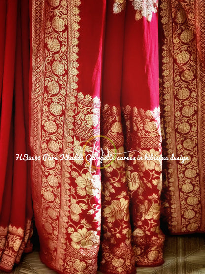 Meenakari khaddi Banarsi saree