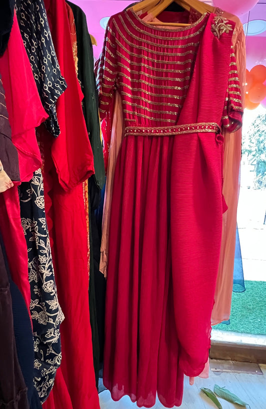 Valentine inspired pink dress