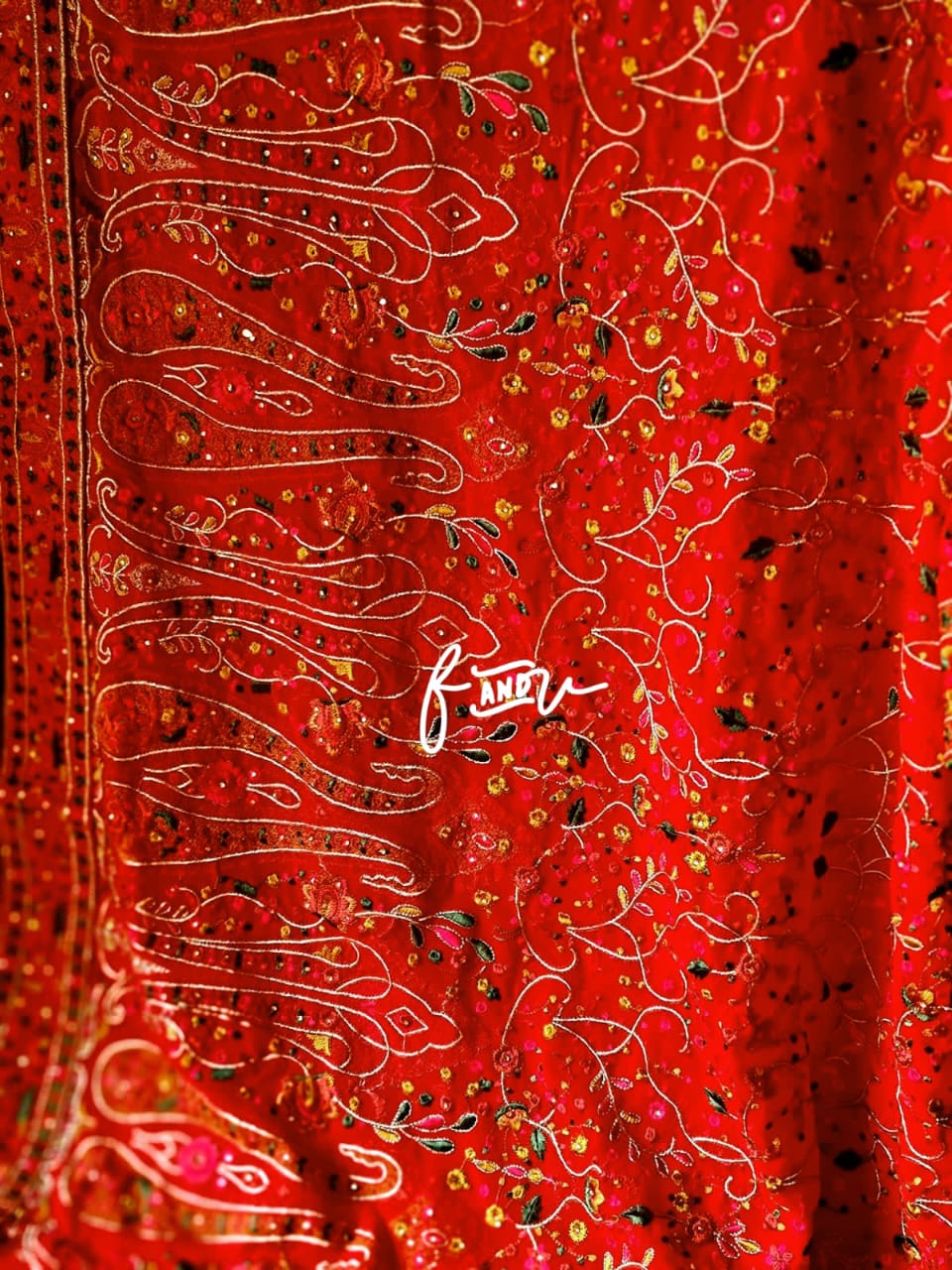 Paisley Kashmiri traditional saree