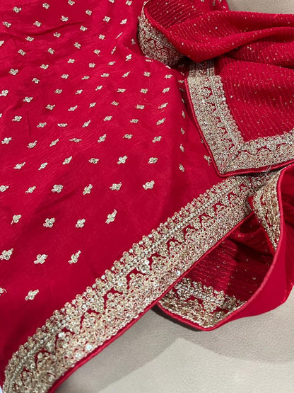 Gulzaar gorgette sequece saree