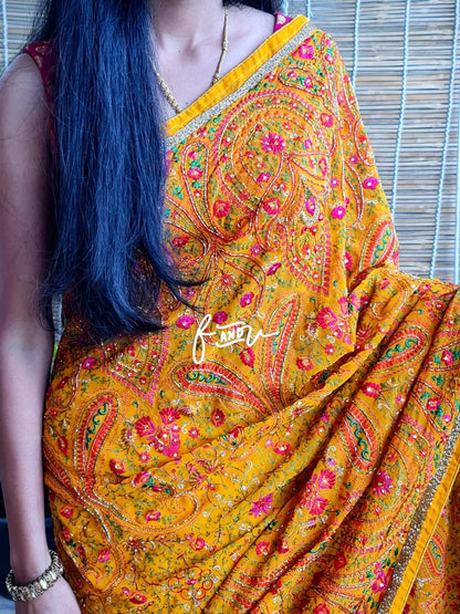 Ruhjana Kashmiri saree